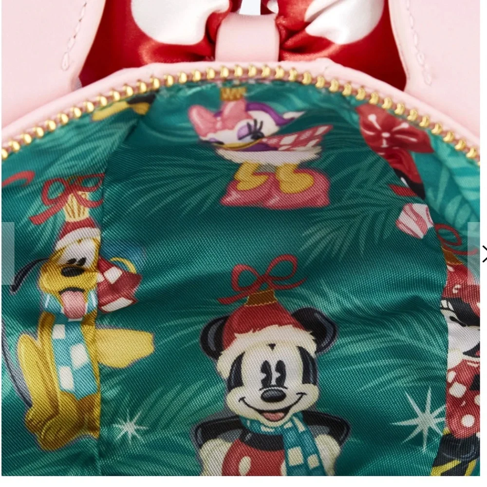 Loungefly‎ Stitch Shoppe Minnie Mouse Ornament Crossbody Bag and Pin